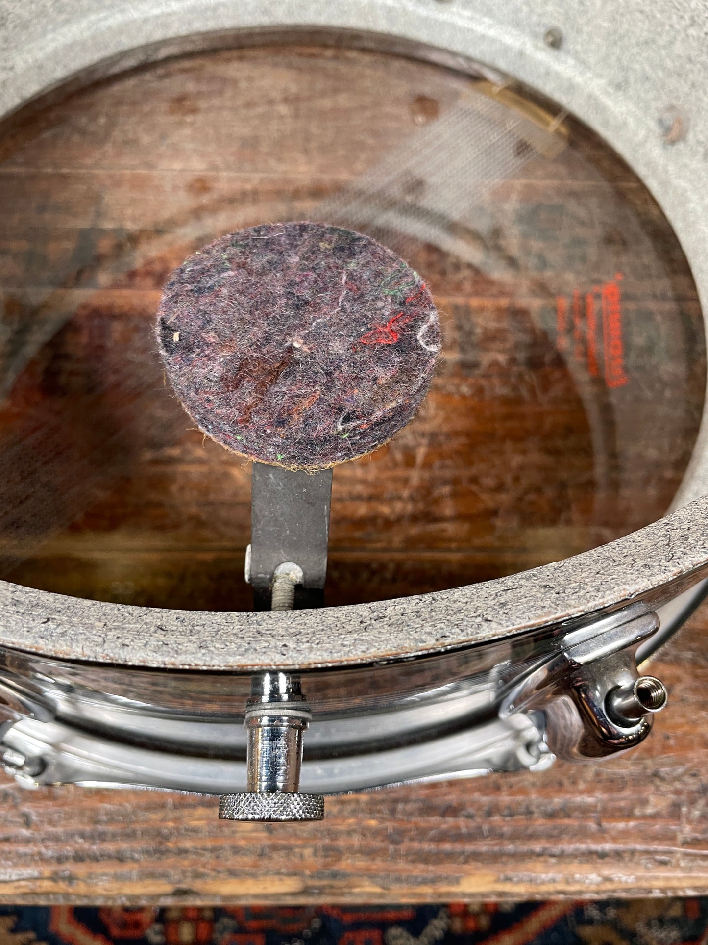 1970s Ludwig Standard 5x14 Snare Drum Blue Strata