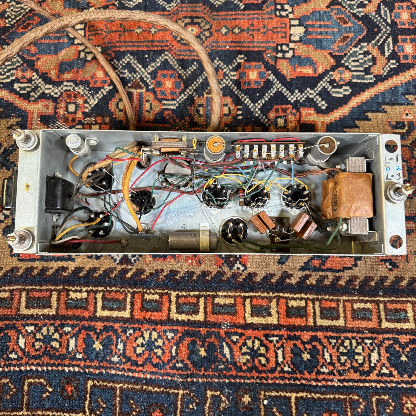 1940s Hammond Tube Reverb Amplifier ER-20 Tone Cabinet DR-20
