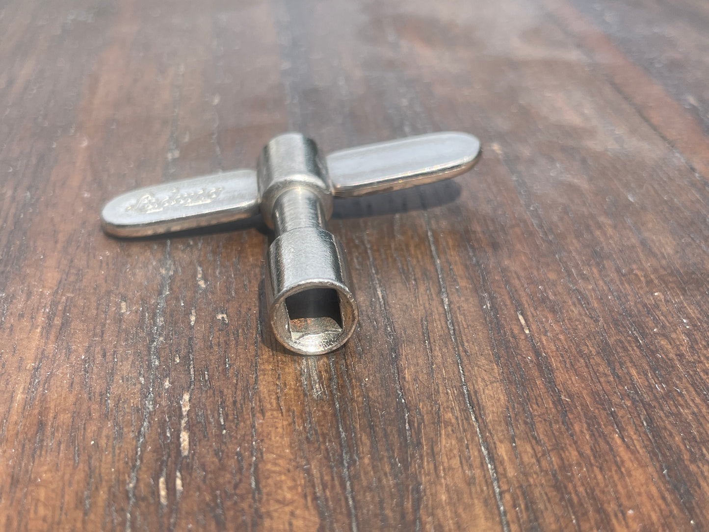 1950s/1960s Transition Ludwig Nickel Plated Script Logo Drum Key