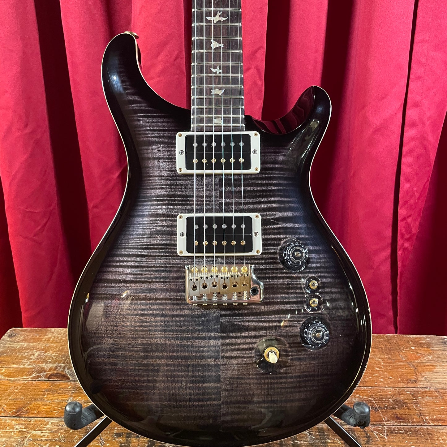 2019 PRS 35th Anniversary Custom 24 Charcoal Burst 10 Top OHSC CU24-08