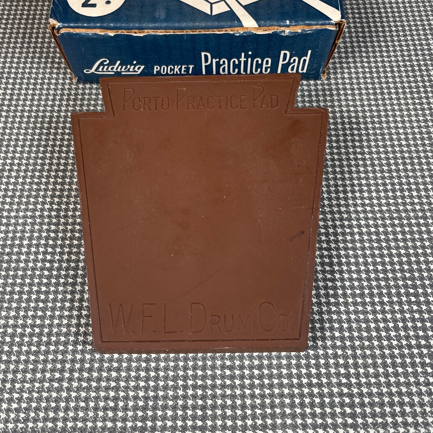 1950s WFL Ludwig Porto-Pad Rubber Pocket Practice Pad No. 354