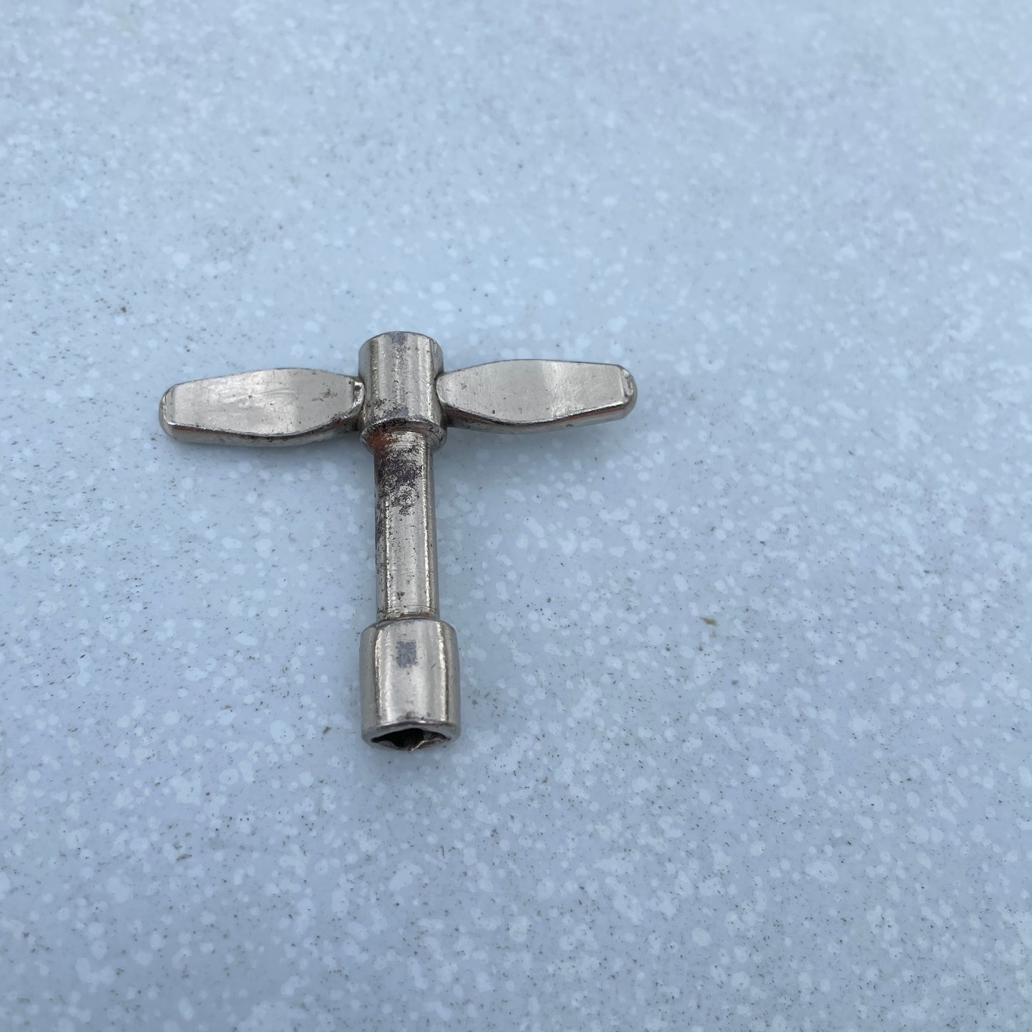 1930s / 1940s WFL Ludwig Long Neck Drum Tuning Key Nickel