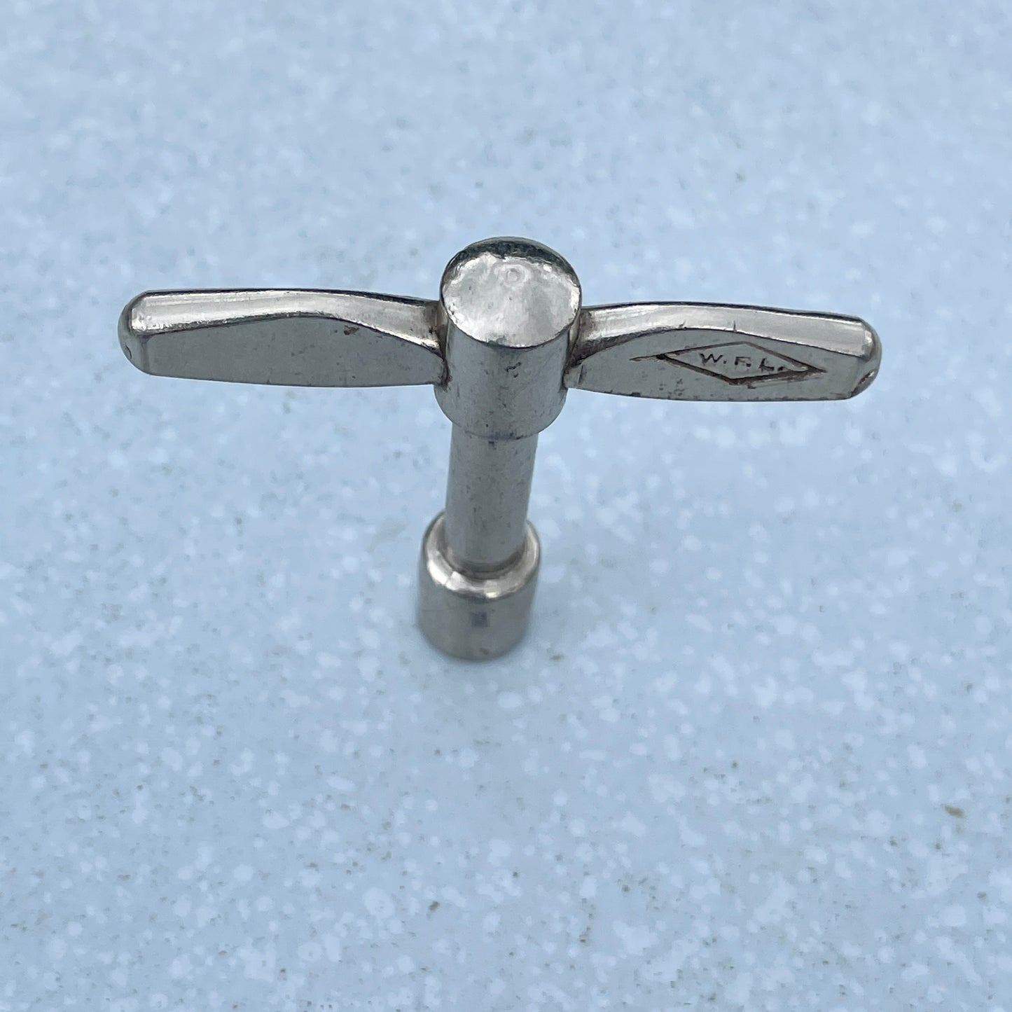 1930s / 1940s WFL Ludwig Long Neck Drum Tuning Key Nickel