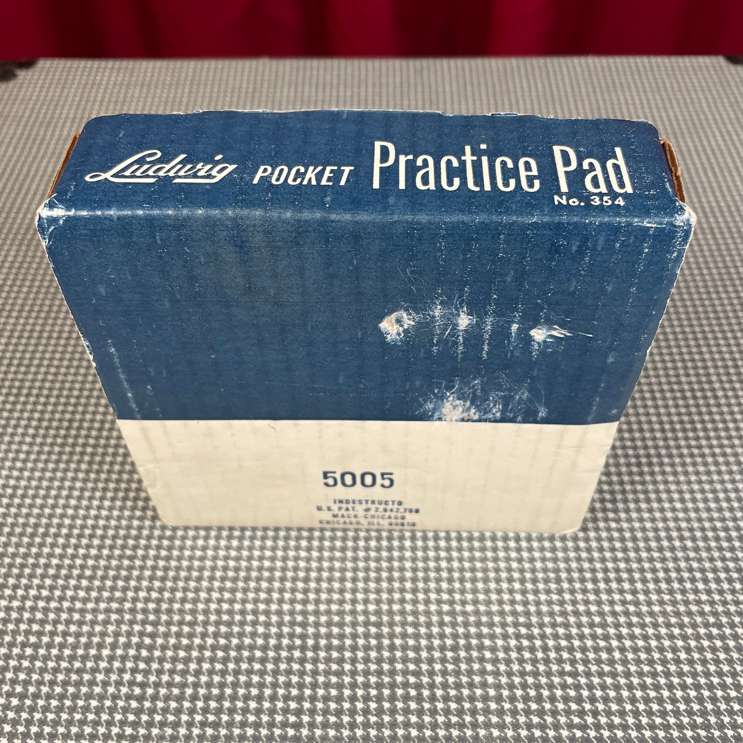 1950s WFL Ludwig Porto-Pad Rubber Pocket Practice Pad No. 354