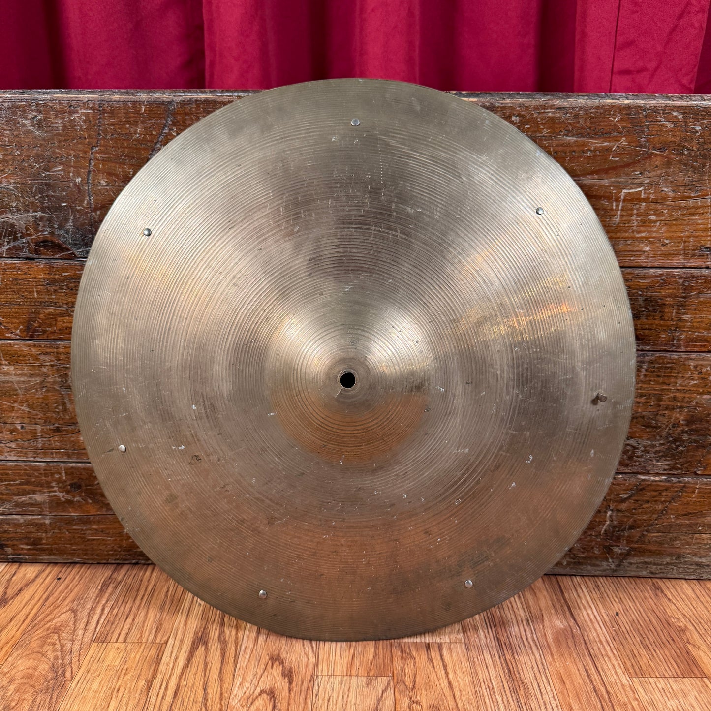 18" Zilco by Zildjian 1940s-50s Crash Ride Cymbal w/ Rivets 1240g