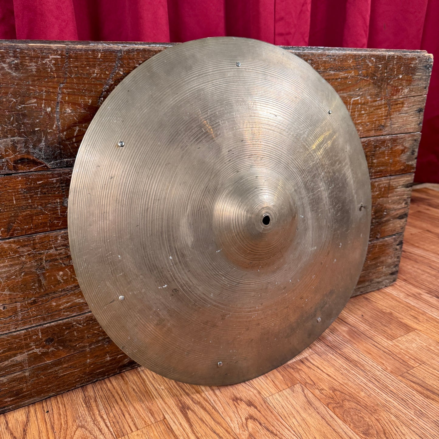 18" Zilco by Zildjian 1940s-50s Crash Ride Cymbal w/ Rivets 1240g