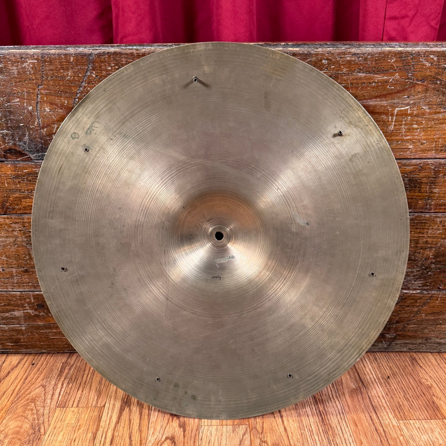 18" Zilco by Zildjian 1940s-50s Crash Ride Cymbal w/ Rivets 1240g