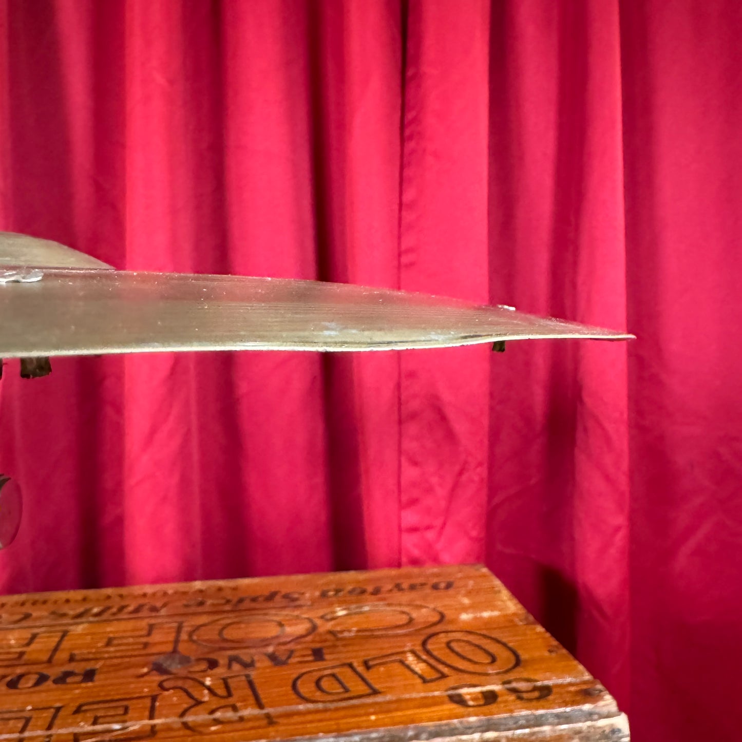 18" Zilco by Zildjian 1940s-50s Crash Ride Cymbal w/ Rivets 1240g