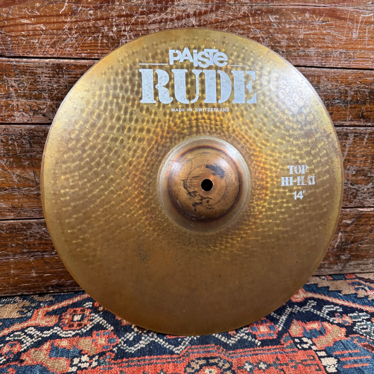 14" Paiste Rude 1980s Hi-Hat Cymbal Pair 892g/1166g *Video Demo*