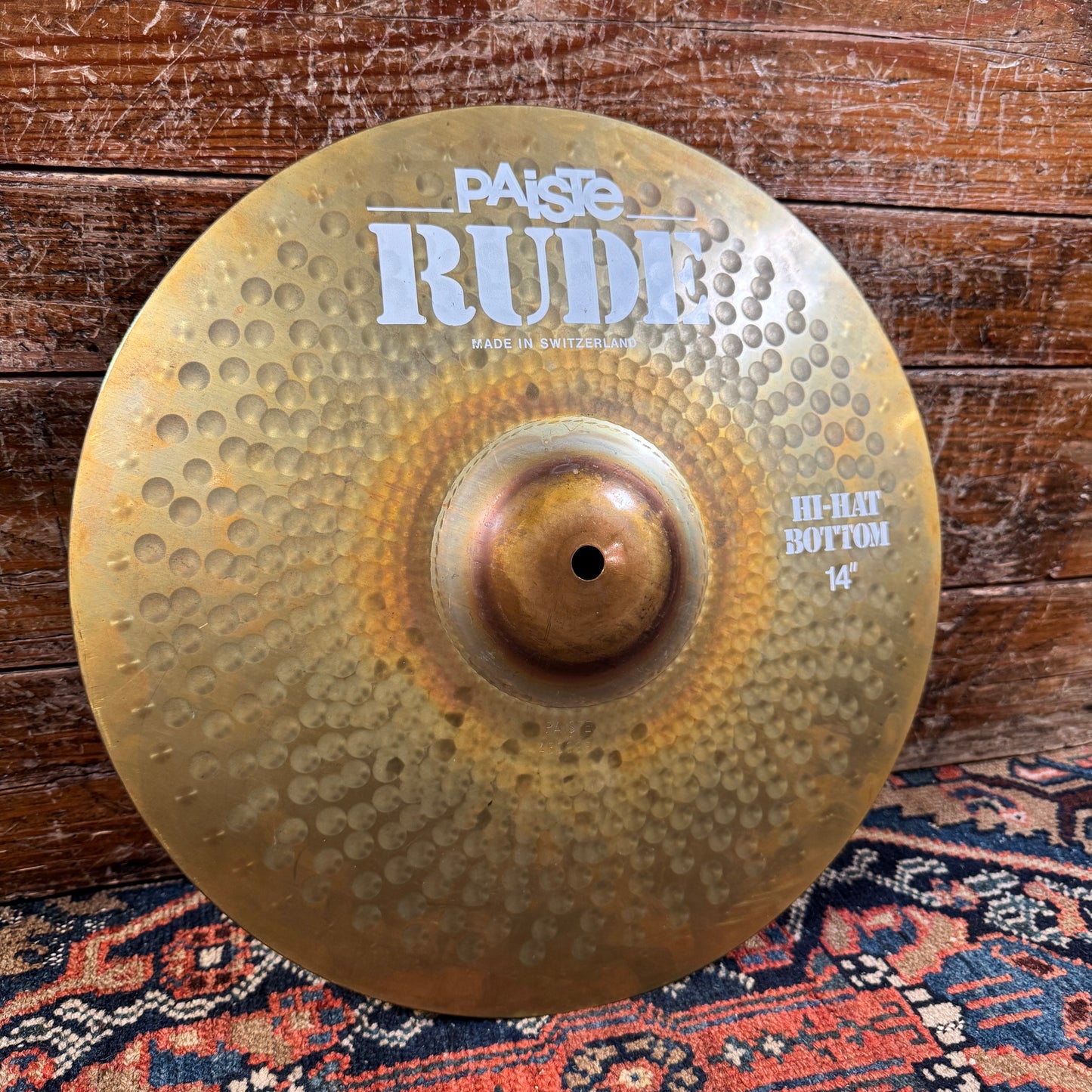 14" Paiste Rude 1980s Hi-Hat Cymbal Pair 892g/1166g *Video Demo*