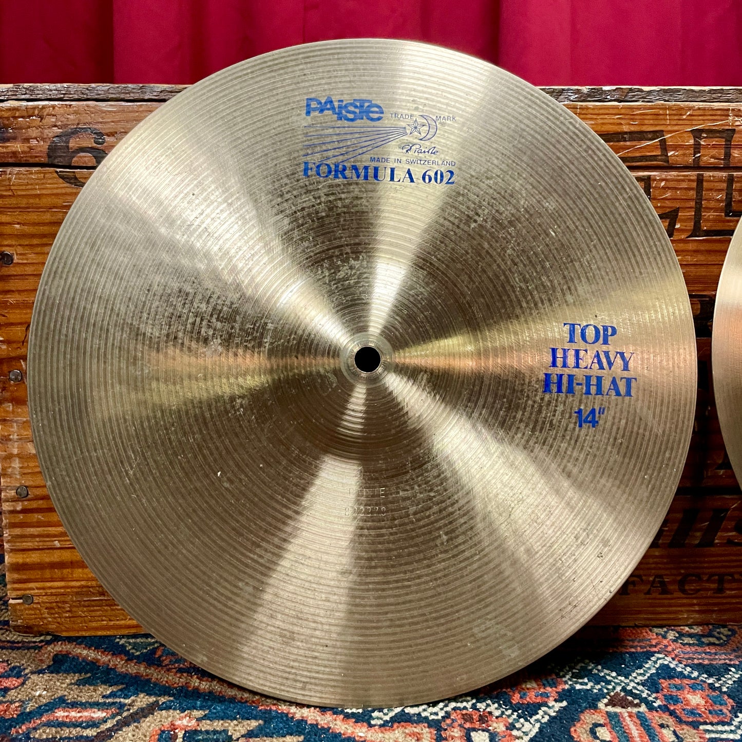 14" Paiste 1980s Blue Label Formula 602 Heavy Hi-Hat Cymbals 1058g/1182g *Video Demo*