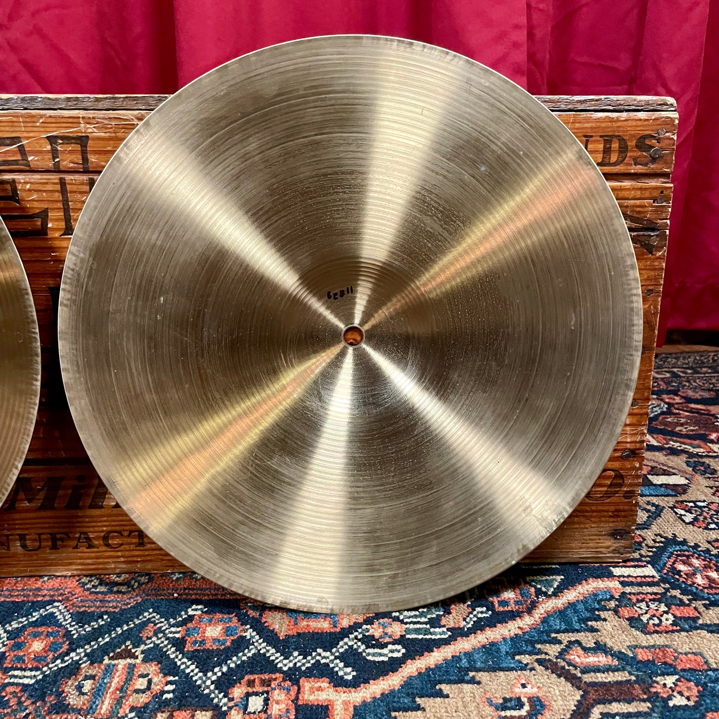 14" Paiste 1980s Blue Label Formula 602 Heavy Hi-Hat Cymbals 1058g/1182g *Video Demo*