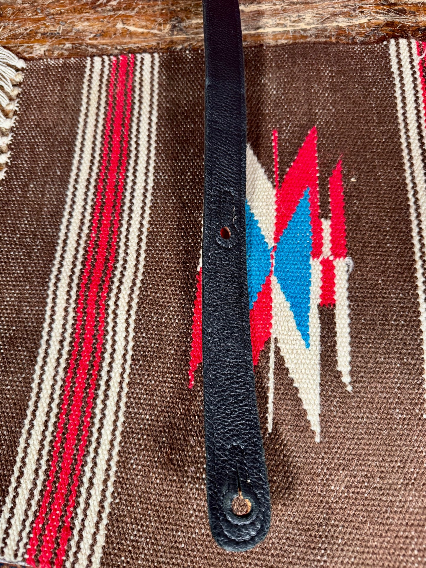 Levy's Leather Guitar Strap Brown Kokopelli