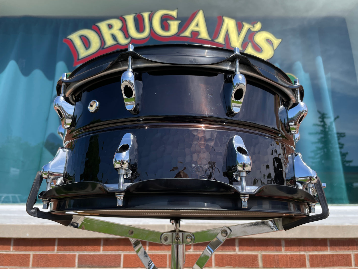 Yamaha 6.5x14 Mike Bordin Signature Half-Hammered Snare Drum Black SD6465MB