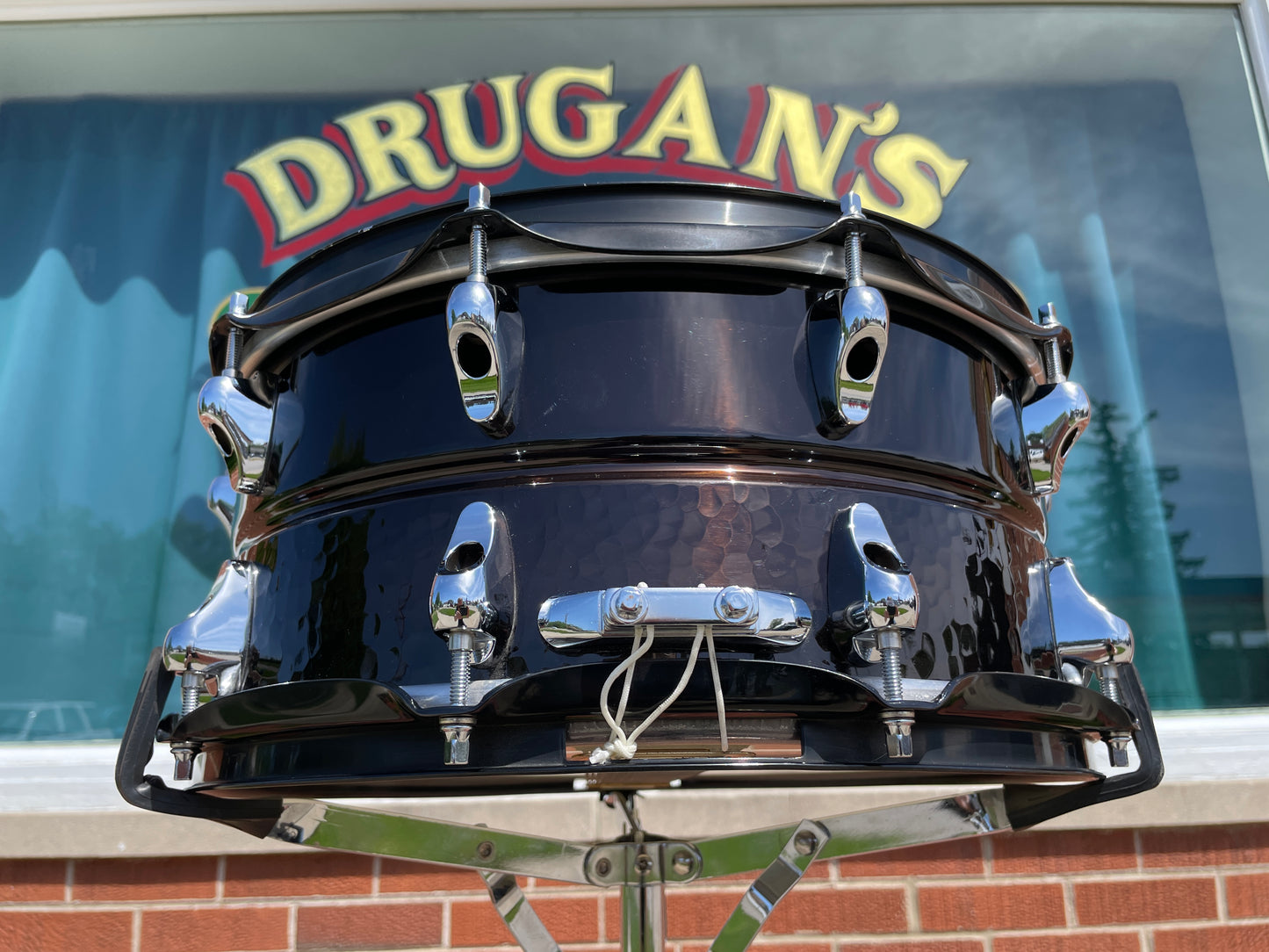 Yamaha 6.5x14 Mike Bordin Signature Half-Hammered Snare Drum Black SD6465MB