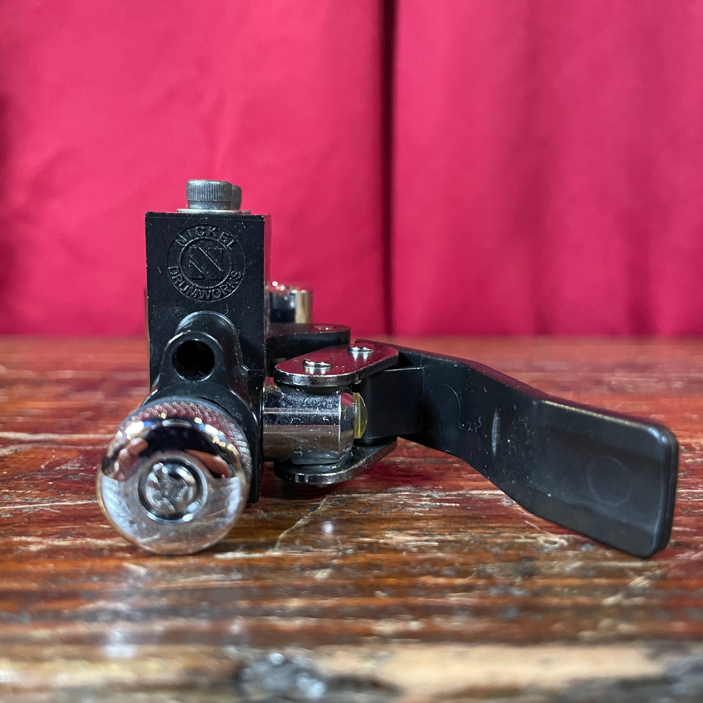 Nickel Drumworks Piston Snare Throw Off Strainer and Butt Plate