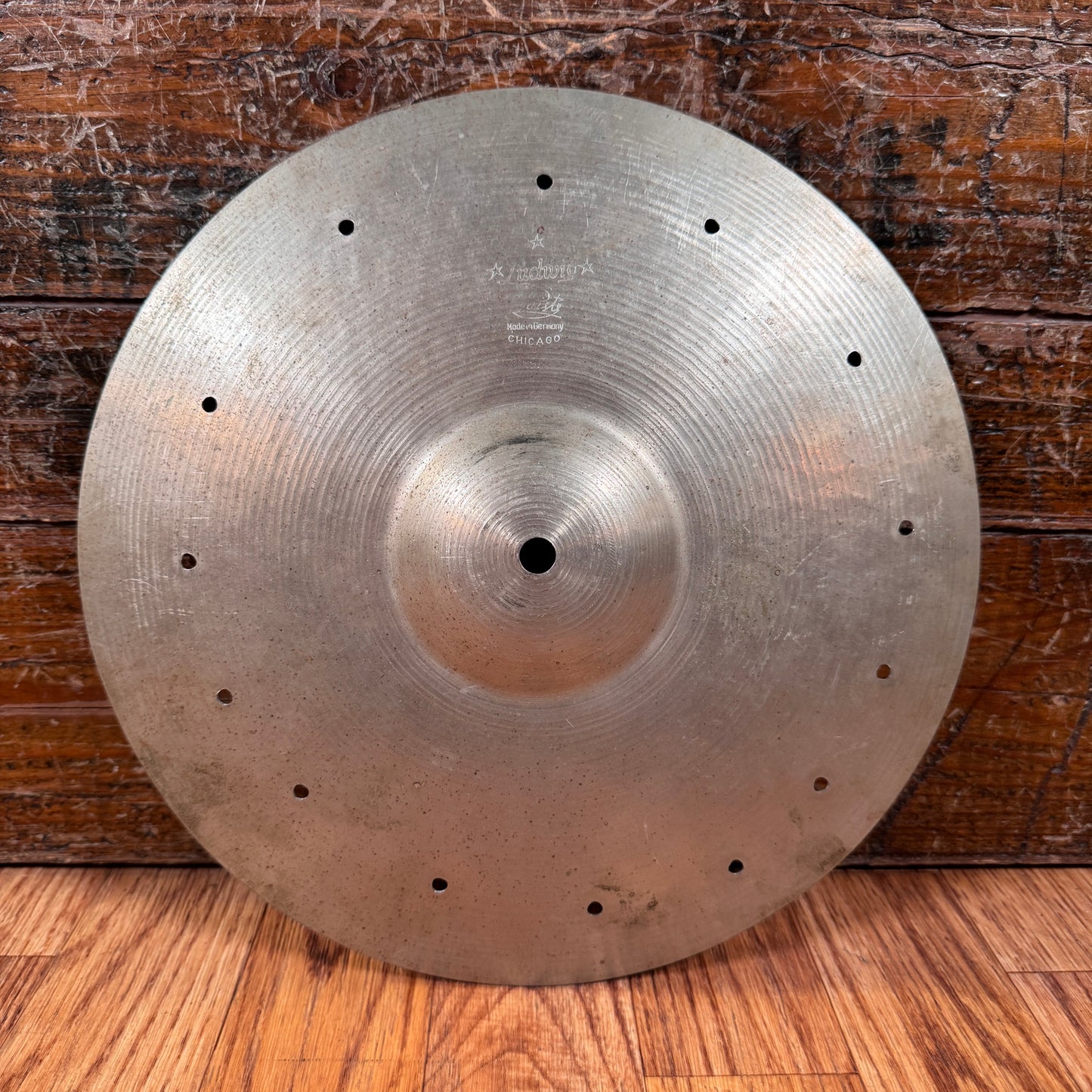 11" Paiste 1950s Ludwig Standard 3-Star Splash Cymbal w/ Rivet Holes 514g Germany