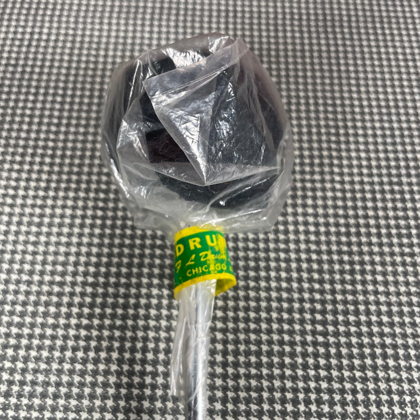 Vintage Ludwig No. 1285 Black Soft Pile Bass Drum Beater NOS Lambs Wool