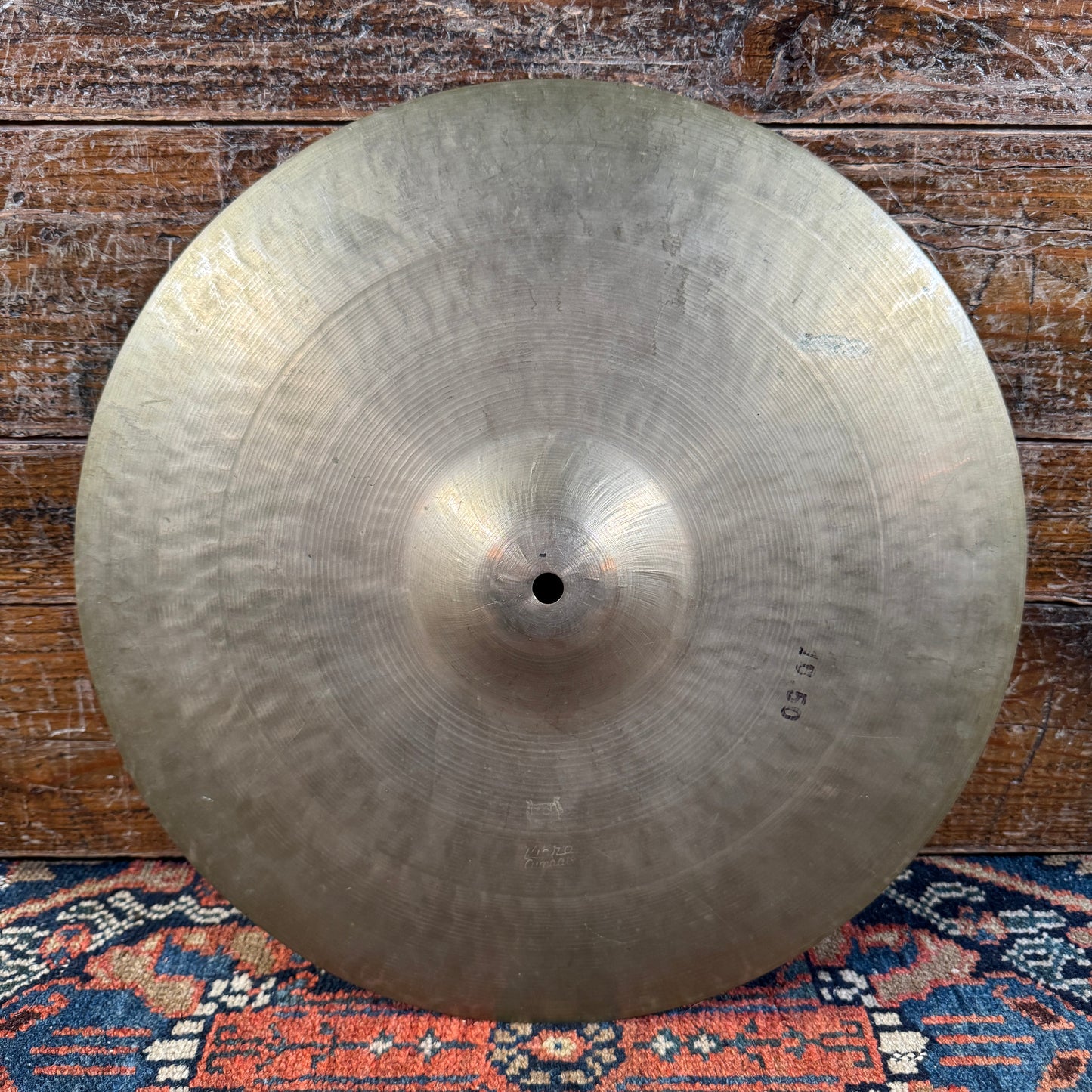 14" Zanchi Vibra 1950s Hi-Hat Cymbal Pair 752g/834g Pre-UFIP Made in Italy *Video Demo*