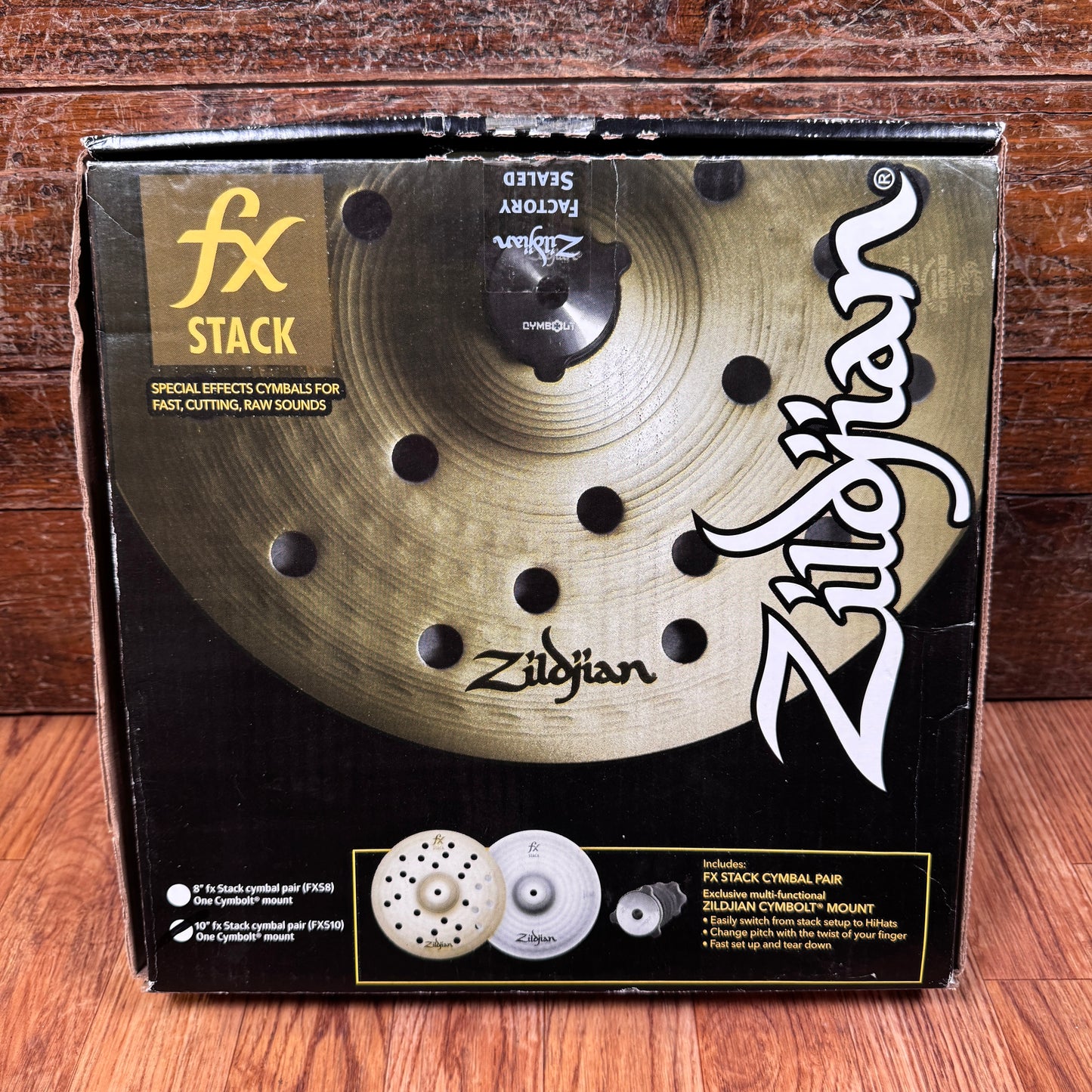 12" Zildjian FXS12 FX Stack Cymbal Pair w/ Cymbolt Mount