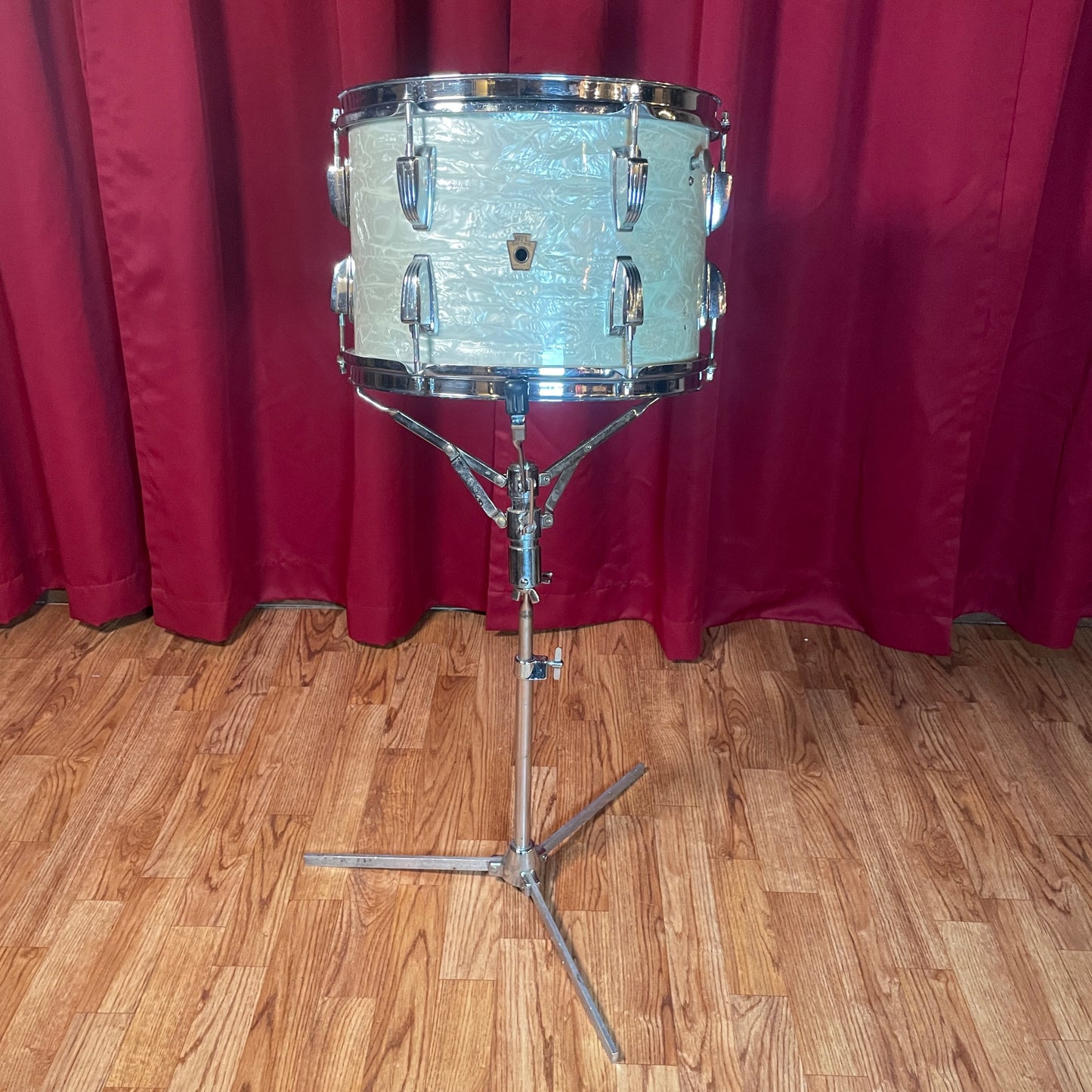 1960s Slingerland Flush Base Buck Rogers No. 805 Snare Drum Stand Flat