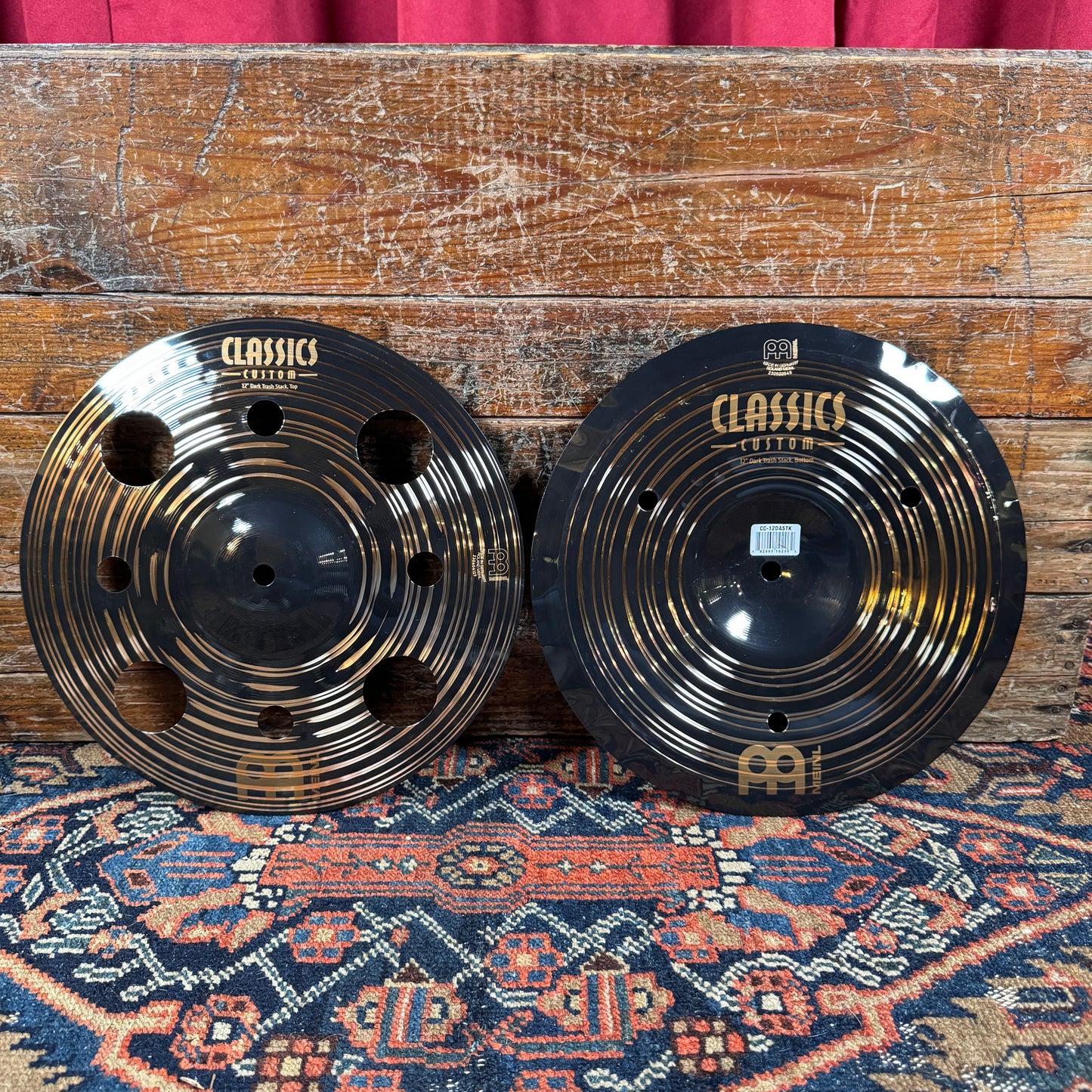 12" Meinl Classics Custom Dark Trash Stack Cymbal Pair *Video Demo*