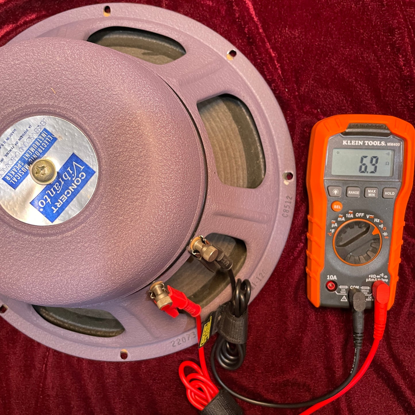 1973 Jensen 12" 60W Concert Vibranto MI-120 Speaker 8 Ohm MI120 (Stock #26)