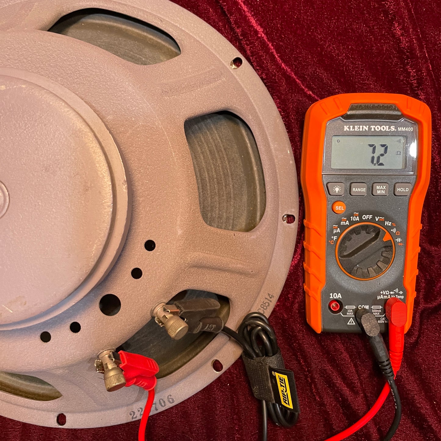 1967 Jensen 12" 60W Vibranto MI-122 Speaker 8 Ohm MI122 (Stock #28)