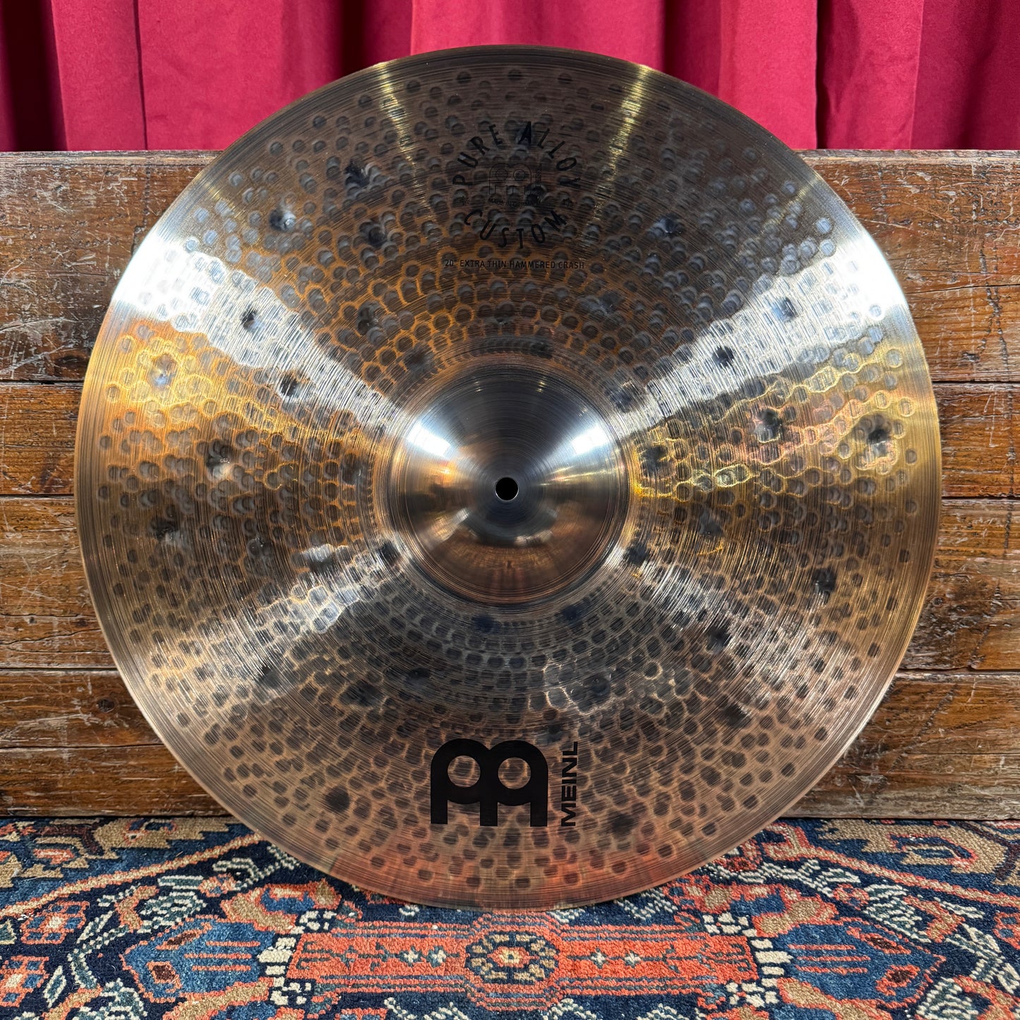 20" Meinl Pure Alloy Custom Extra Thin Hammered Crash Cymbal 1750g *Video Demo*