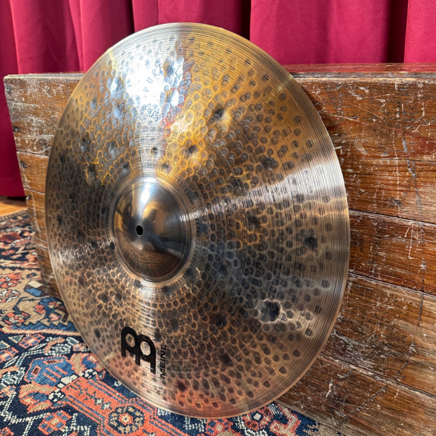 20" Meinl Pure Alloy Custom Extra Thin Hammered Crash Cymbal 1750g *Video Demo*