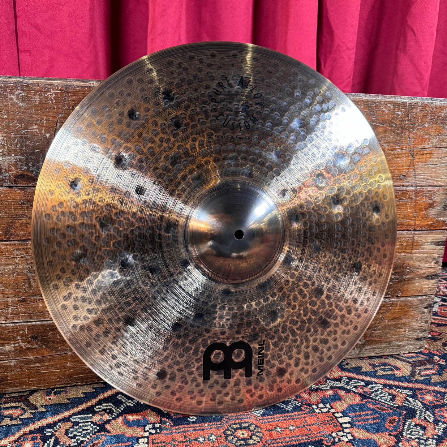 20" Meinl Pure Alloy Custom Extra Thin Hammered Crash Cymbal 1750g *Video Demo*