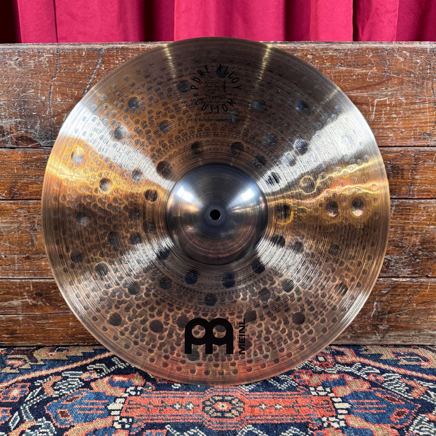 18" Meinl Pure Alloy Custom Extra Thin Hammered Crash Cymbal 1076g *Video Demo*