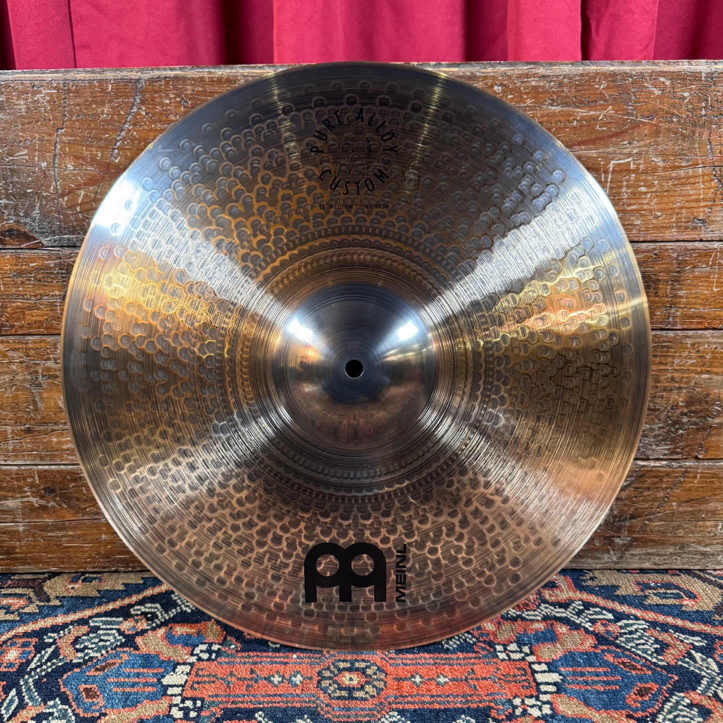 18" Meinl Pure Alloy Custom Medium Thin Crash Cymbal 1244g *Video Demo*