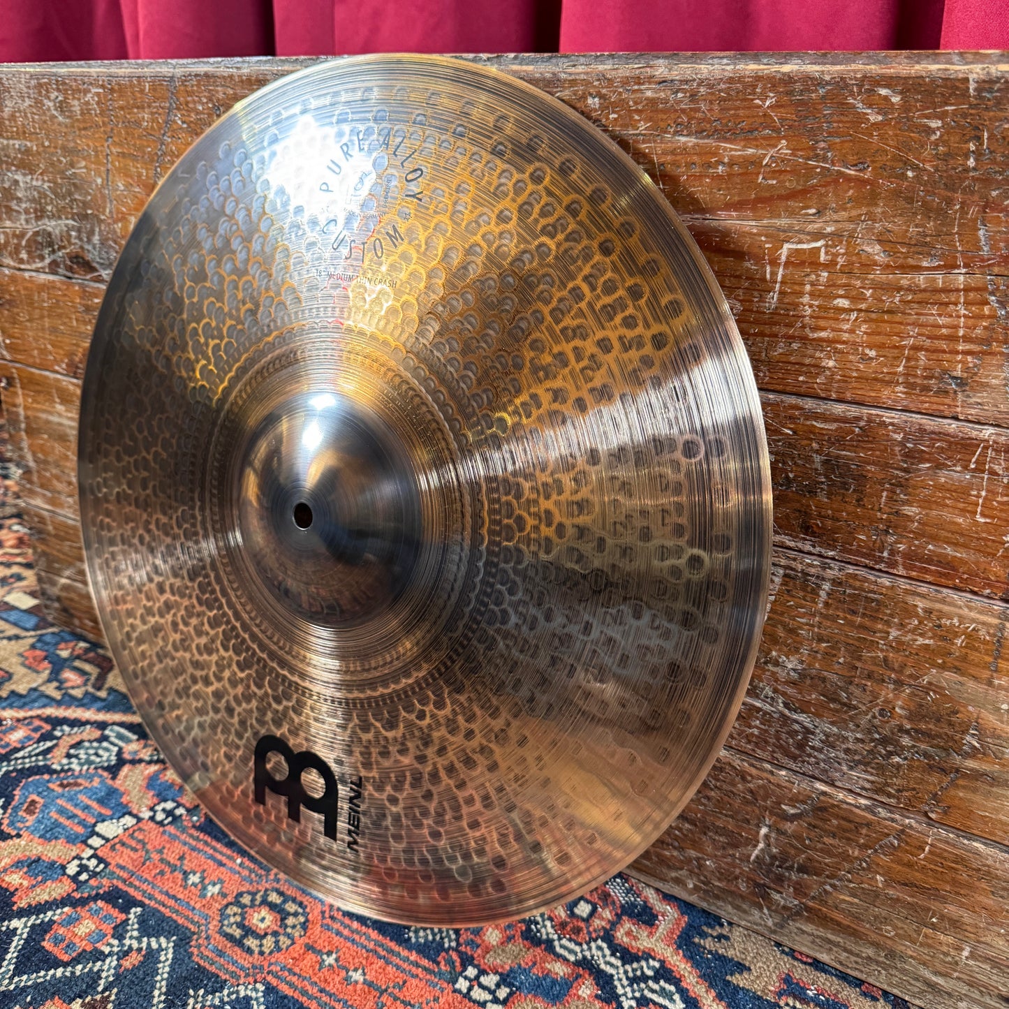 18" Meinl Pure Alloy Custom Medium Thin Crash Cymbal 1244g *Video Demo*