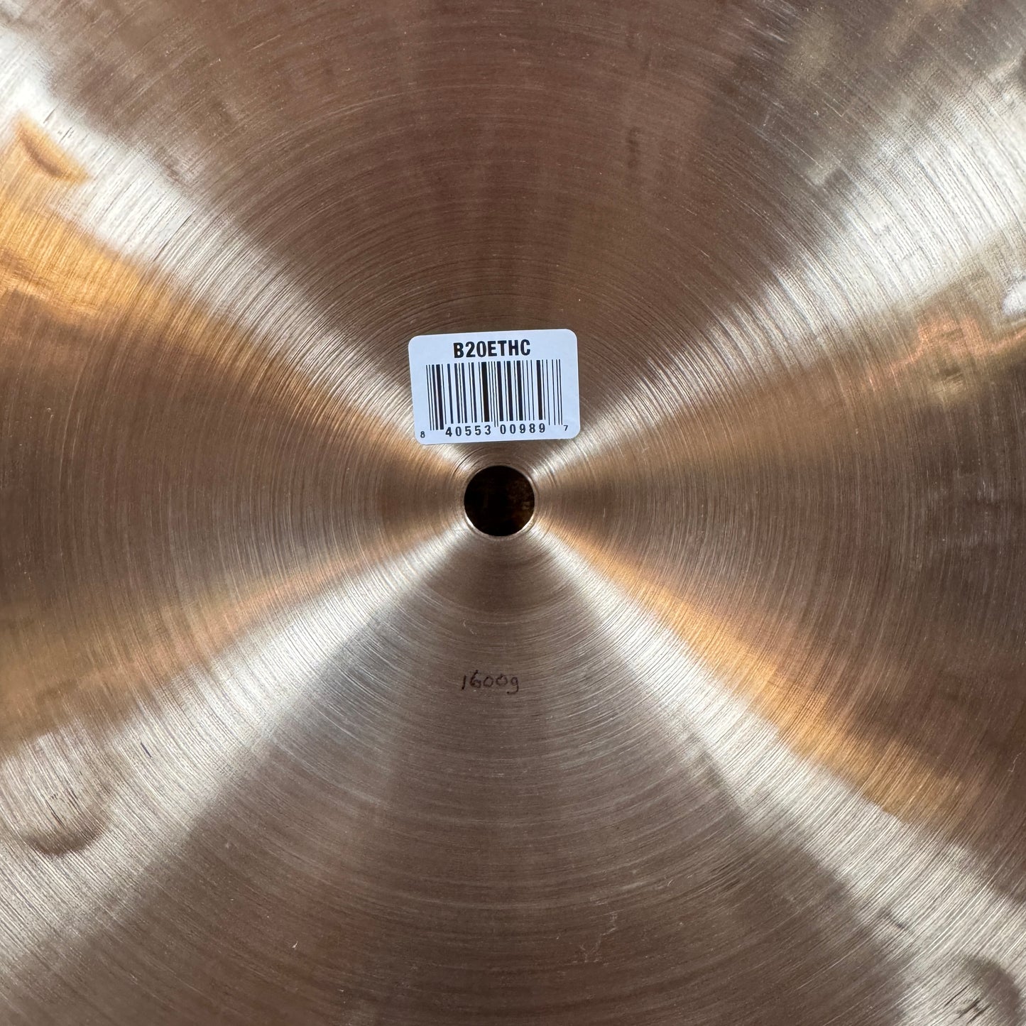 20" Meinl Byzance Traditional Extra Thin Hammered Crash Cymbal 1600g *Video Demo*