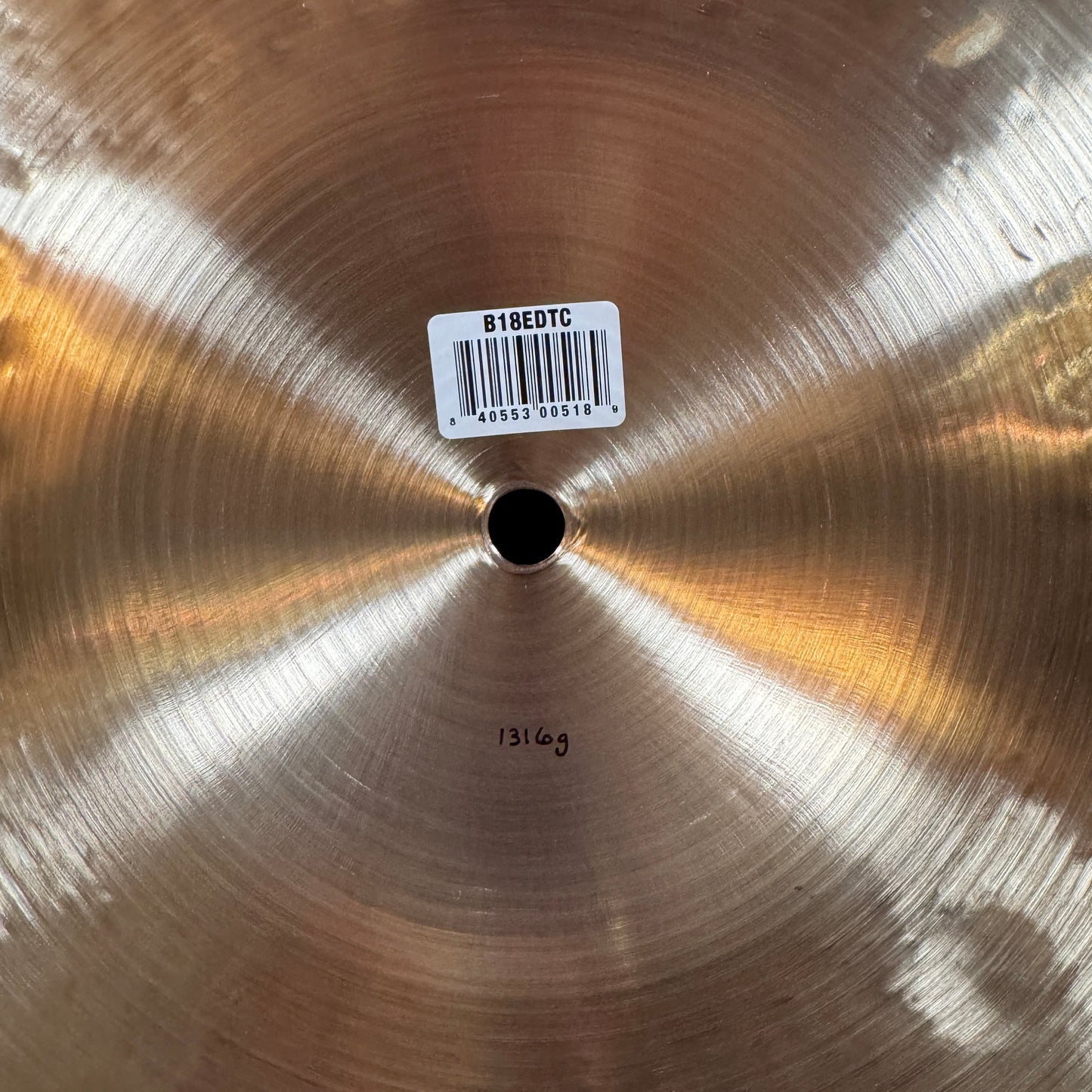 18" Meinl Byzance Extra Dry Thin Crash Cymbal 1316g *Video Demo*