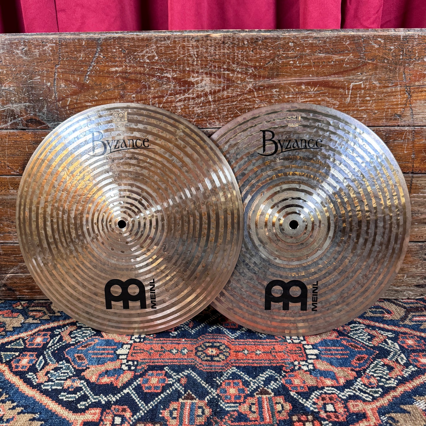 14" Meinl Byzance Dark Spectrum Hi-Hat Cymbal Pair 1134g/1532g *Video Demo*