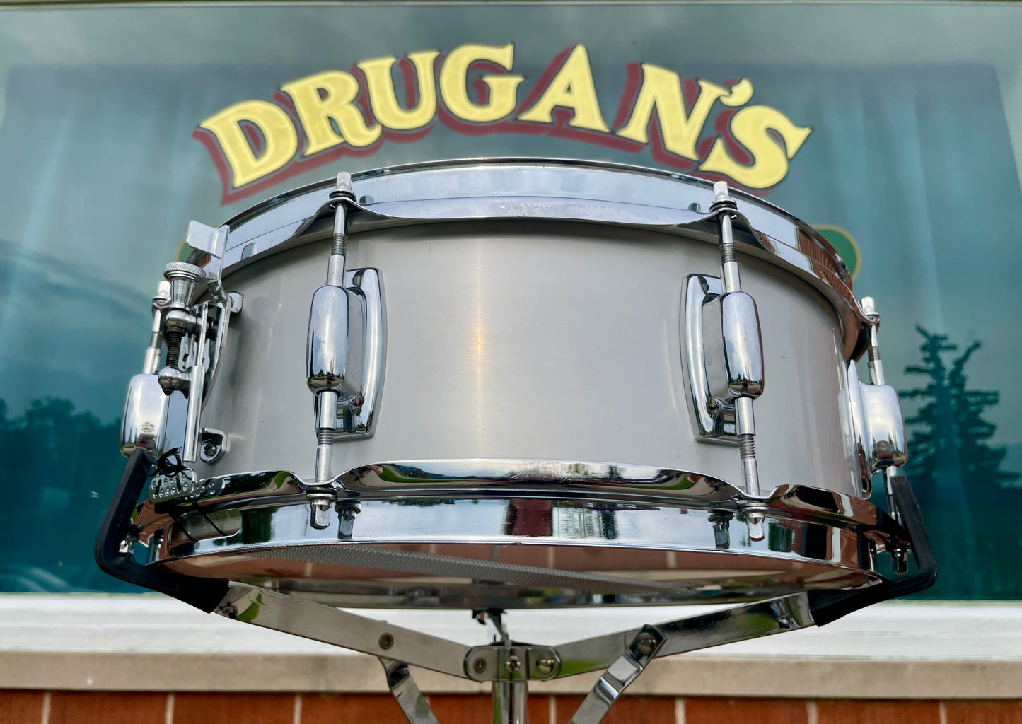 1970s Ludwig 5x14 S-102 Standard Snare Drum Acrolite Finish