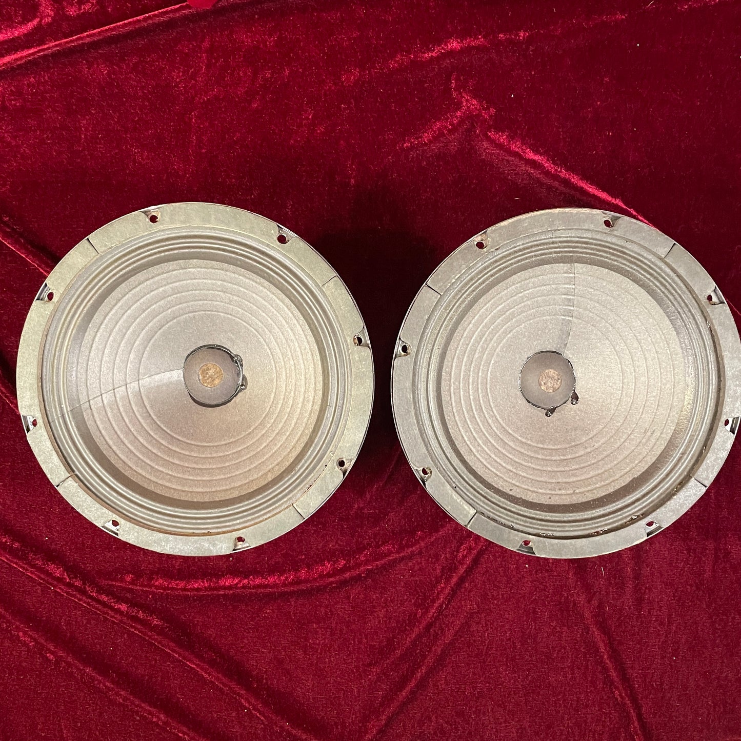 1968 Jensen 10" 40W Vibranto MI-101 EM-1001 Guitar Speaker Pair 8 Ohm (Stock #23 & 24)