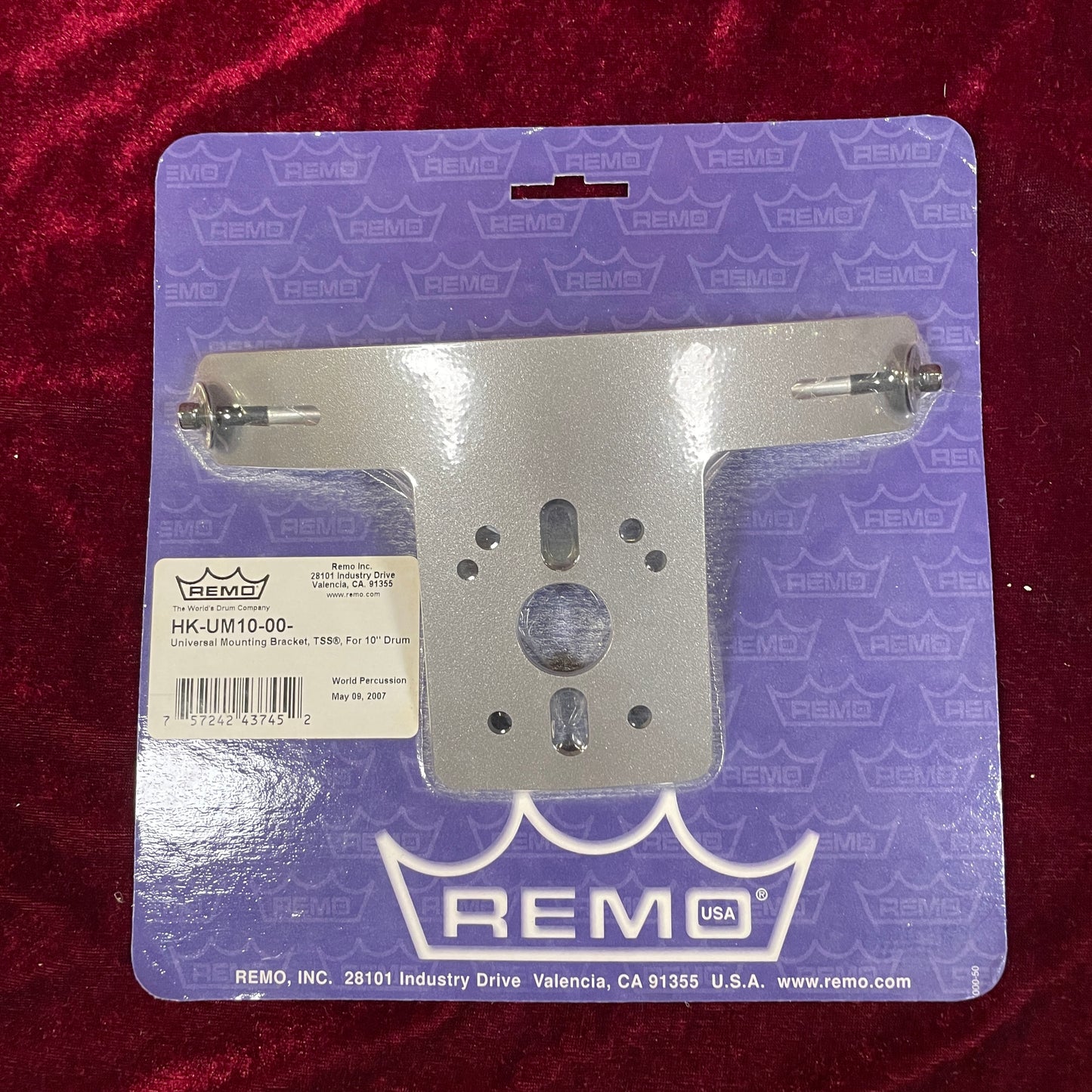 Remo TSS 10" Mounting Bracket HK-UM10-00 NOS