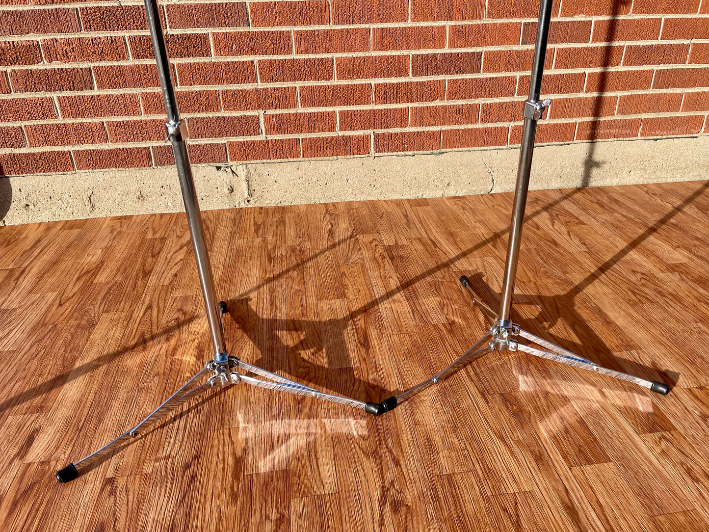 1960s Ludwig 1400 Flat Base Straight Cymbal Stand Pair (2 pcs.)