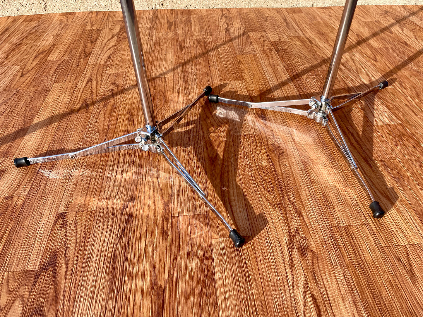 1960s Ludwig 1400 Flat Base Straight Cymbal Stand Pair (2 pcs.)