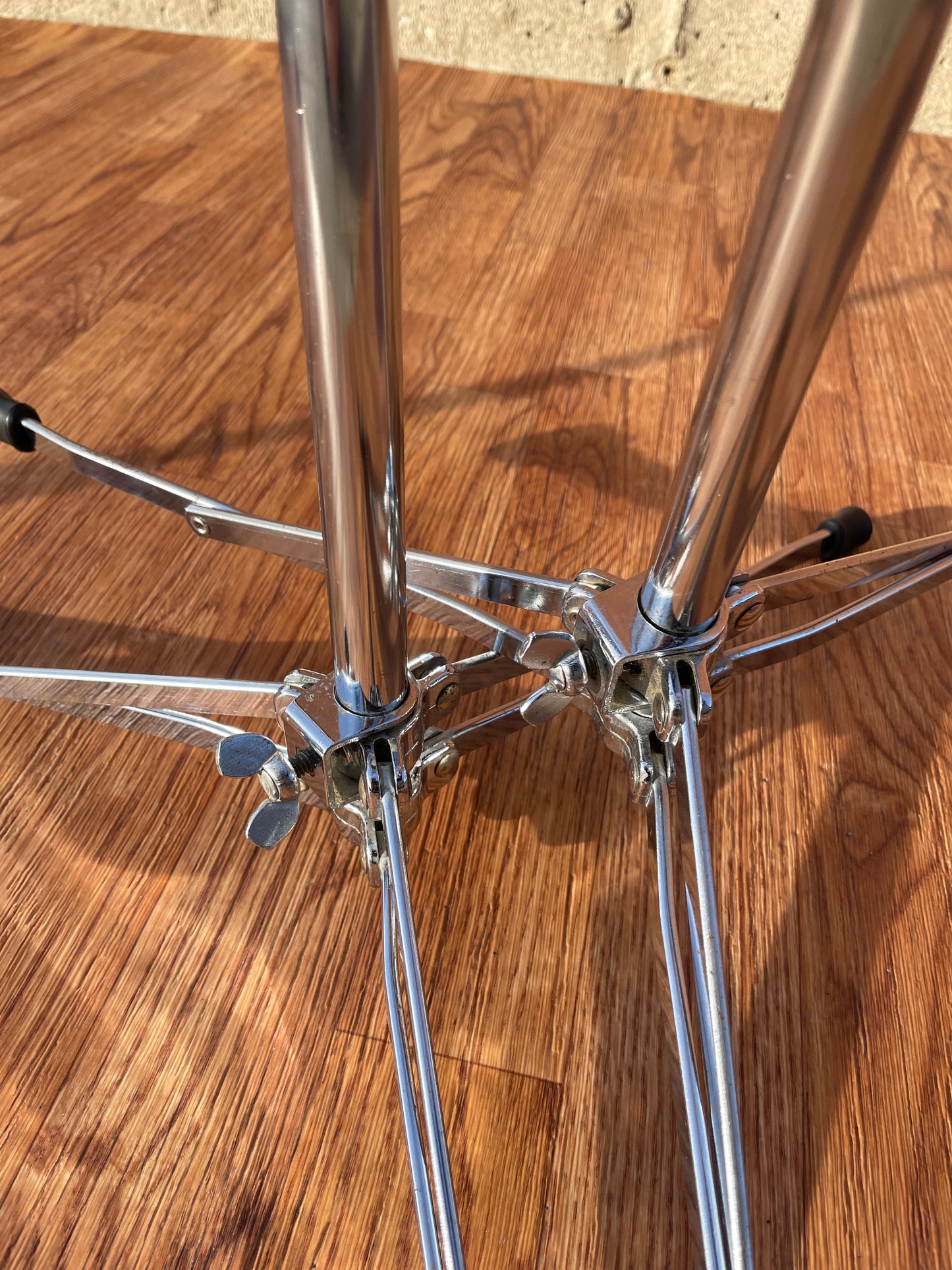 1960s Ludwig 1400 Flat Base Straight Cymbal Stand Pair (2 pcs.)