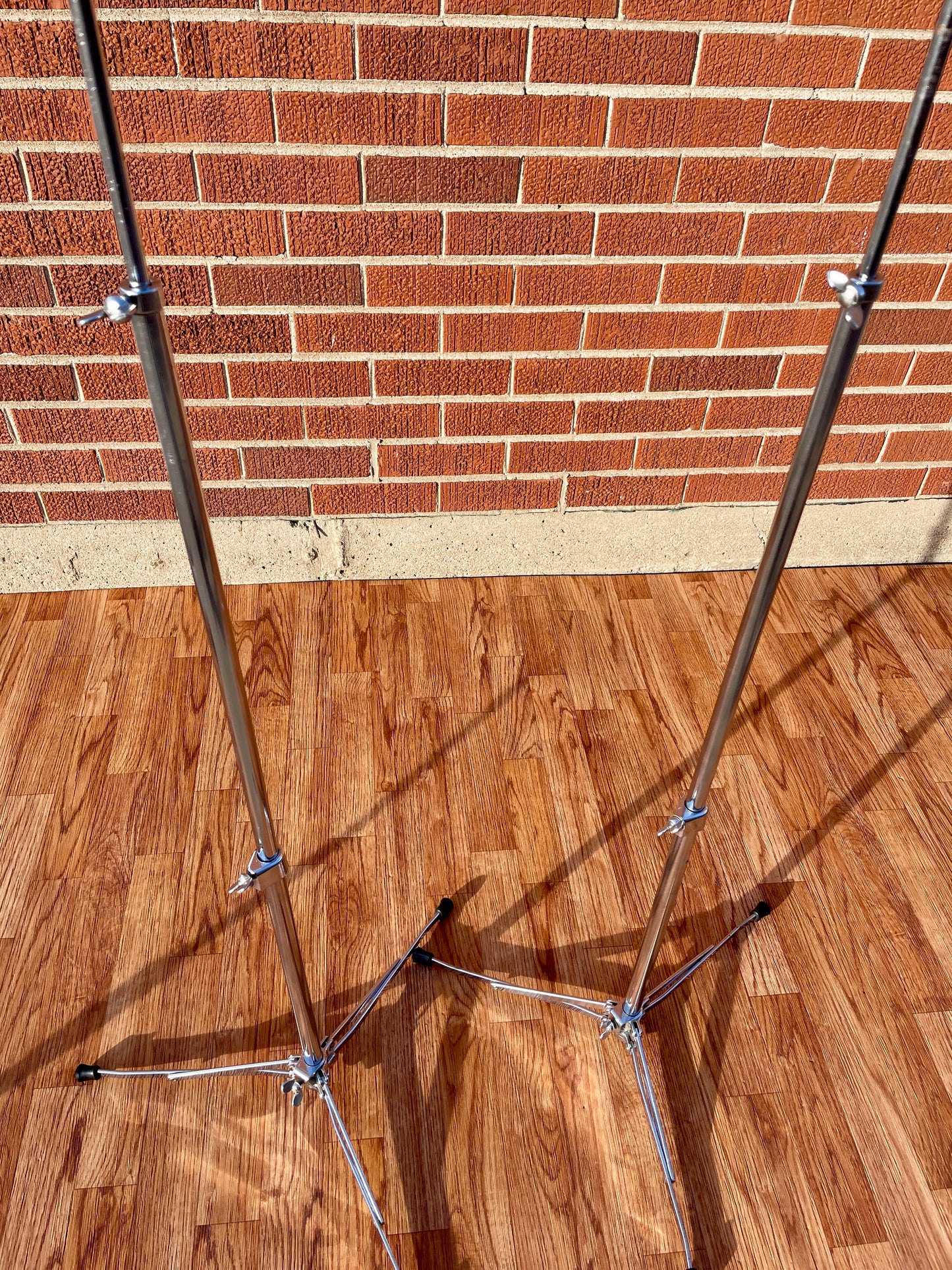 1960s Ludwig 1400 Flat Base Straight Cymbal Stand Pair (2 pcs.)
