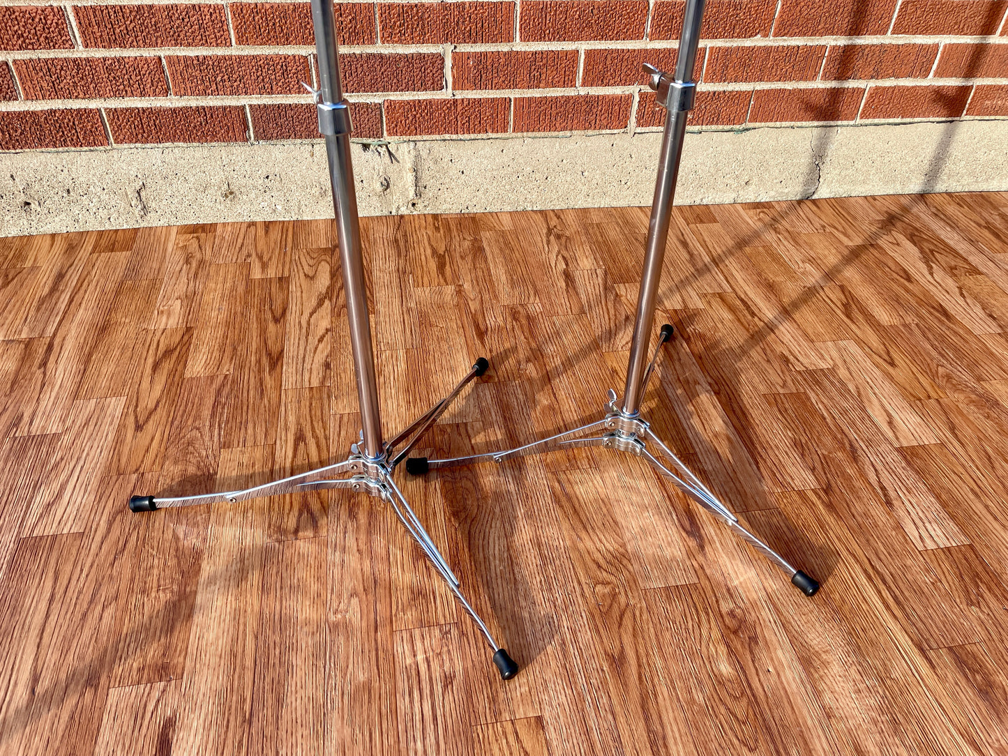 1960s Ludwig 1400 Flat Base Straight Cymbal Stand Pair (2 pcs.)