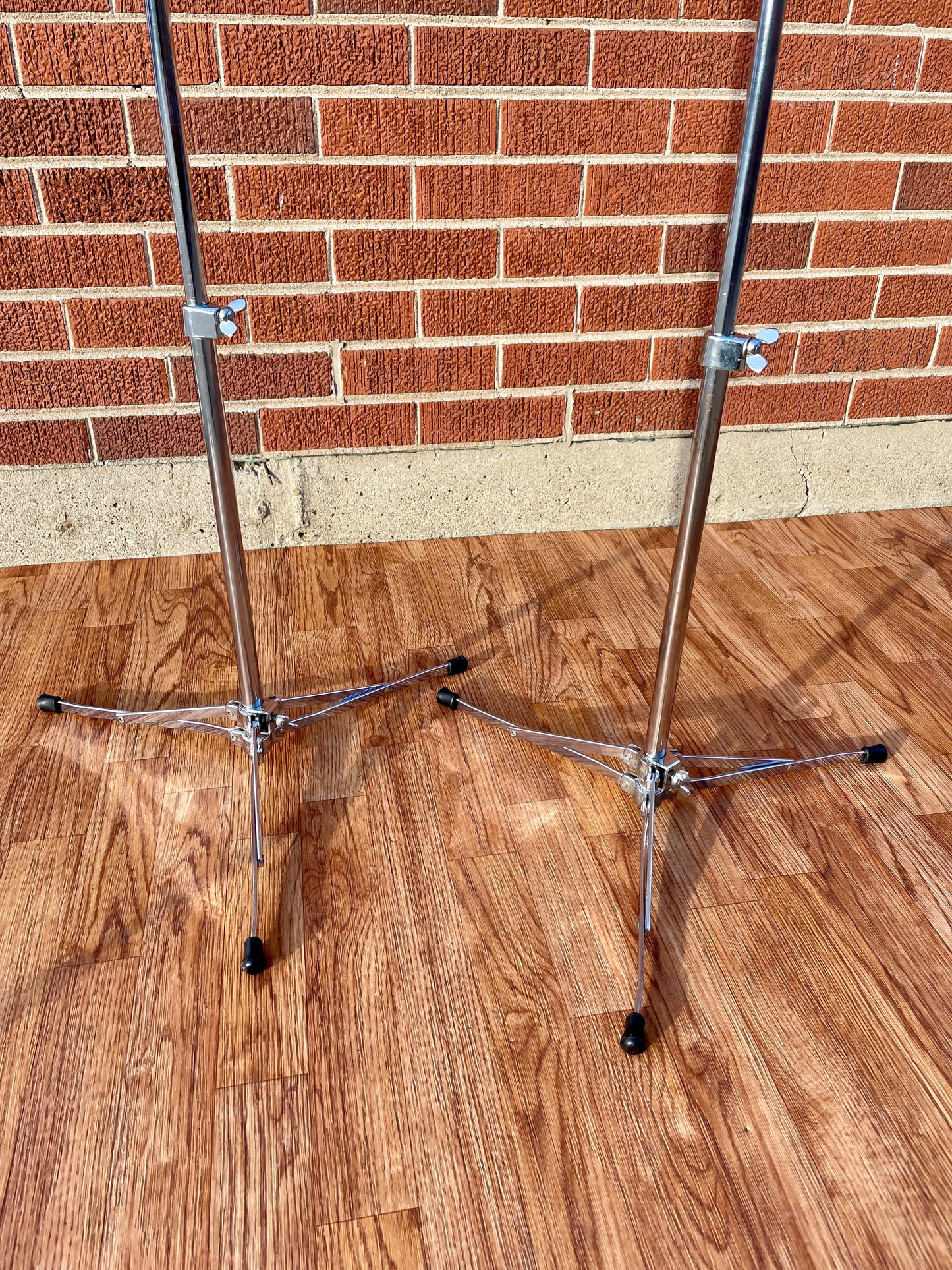 1960s Ludwig 1400 Flat Base Straight Cymbal Stand Pair (2 pcs.)