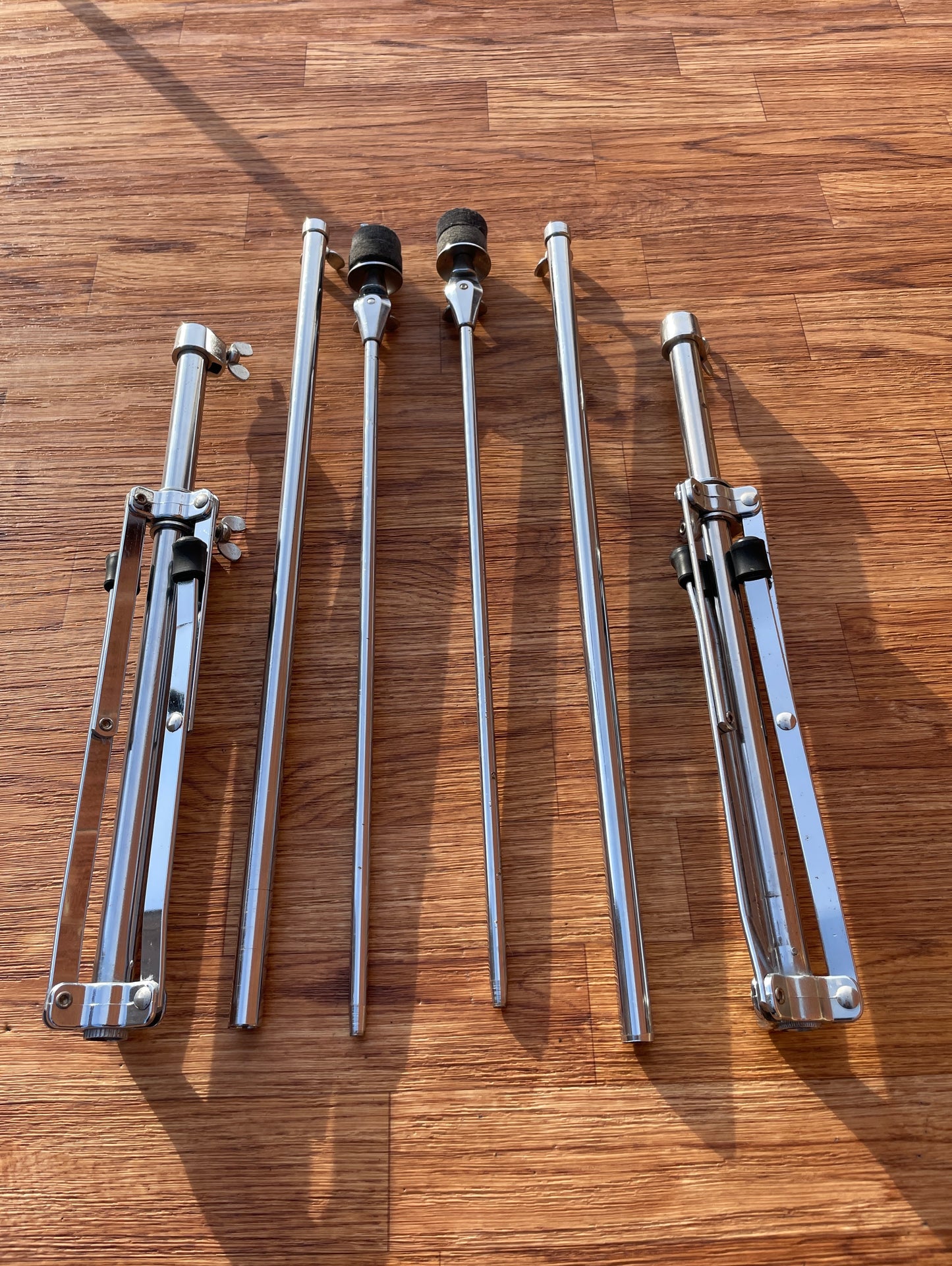 1960s Ludwig 1400 Flat Base Straight Cymbal Stand Pair (2 pcs.)