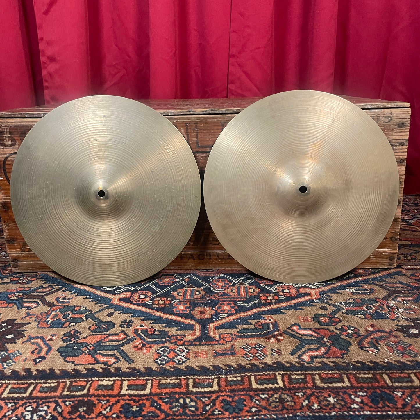 14" Zildjian A 1970s Light Hi-Hat Cymbal Pair 872g/960g *Video Demo*