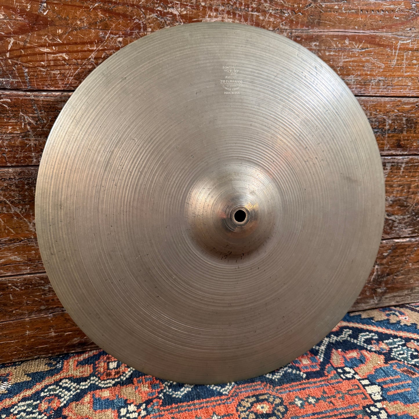 15" Zildjian A 1950s Small Stamp Hi-Hat Single / Crash Cymbal 1008g *Video Demo*