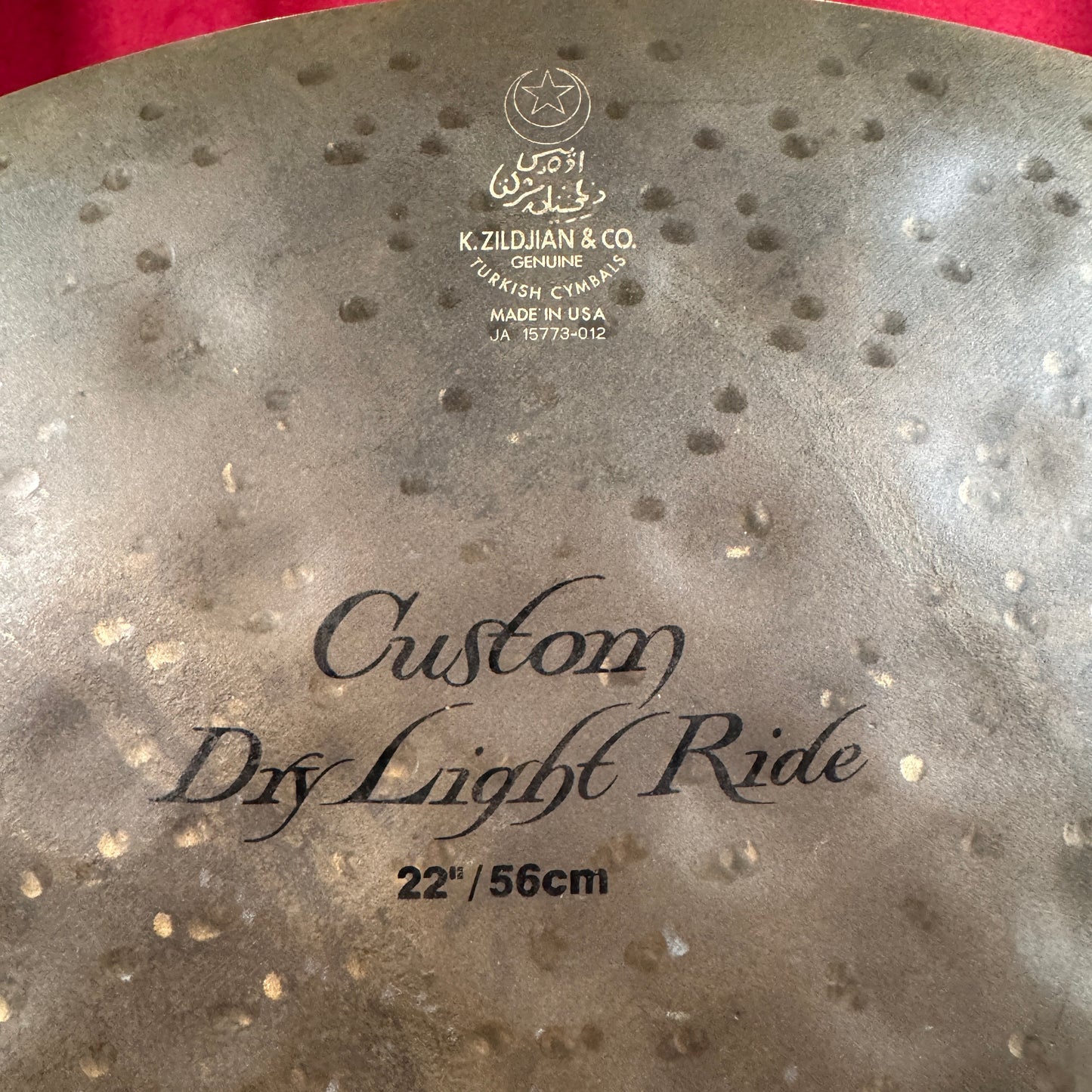 22" Zildjian K Custom Dry Light Ride Cymbal 2756g *Video Demo*